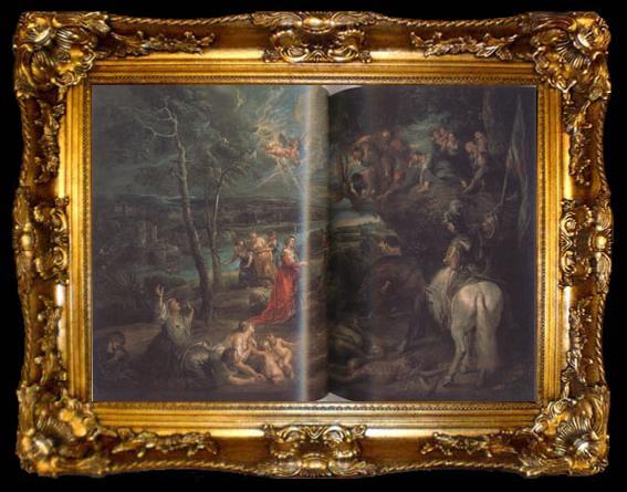 framed  Peter Paul Rubens Landscape with St George and the Dragon (mk01), ta009-2